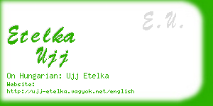 etelka ujj business card